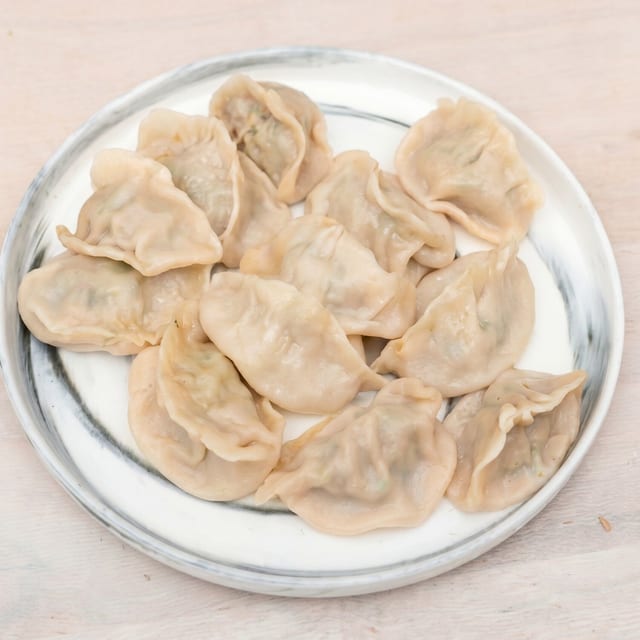 Pork & Chive Dumplings.