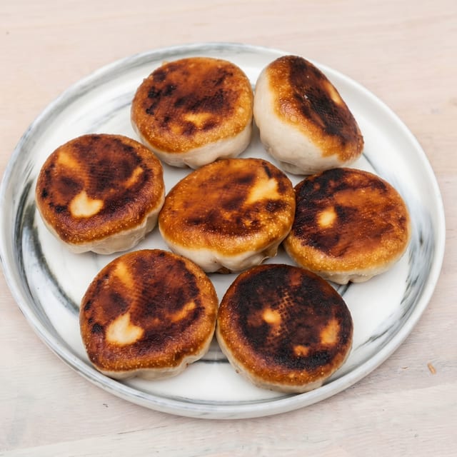Pan-Fried Chicken Bun.