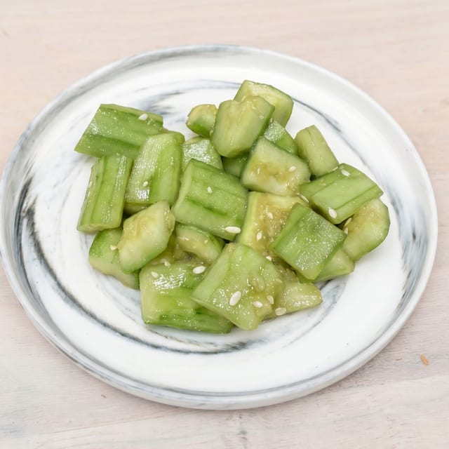 Salted Cucumber Salad.